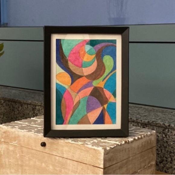 🎉HOST PICK🎉 Framed Original 5 x 7 artwork called “The Dance” NWOT - Picture 4 of 5